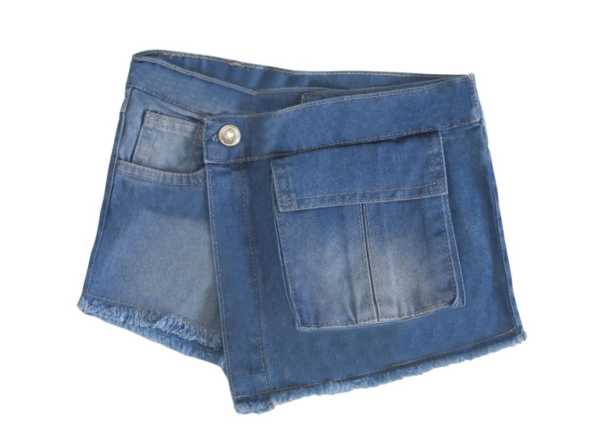 Pollera Pantalon Short Jeans