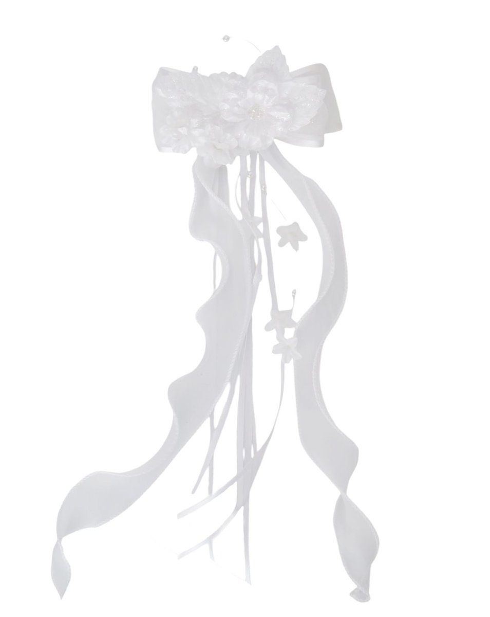 Moño de comunion con organza