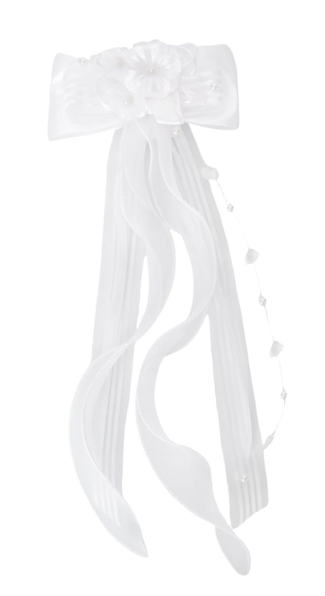 Moño de comunion con organza