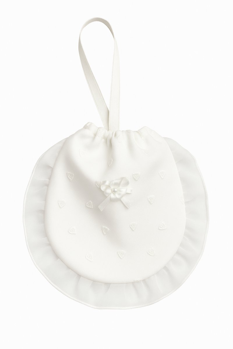 Limosnera De Organza Bordada y Volados- Diseño Variado