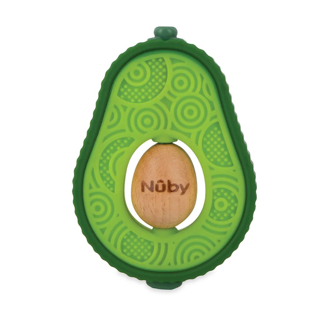 Mordillo Palta Avocado Silicona Y Madera