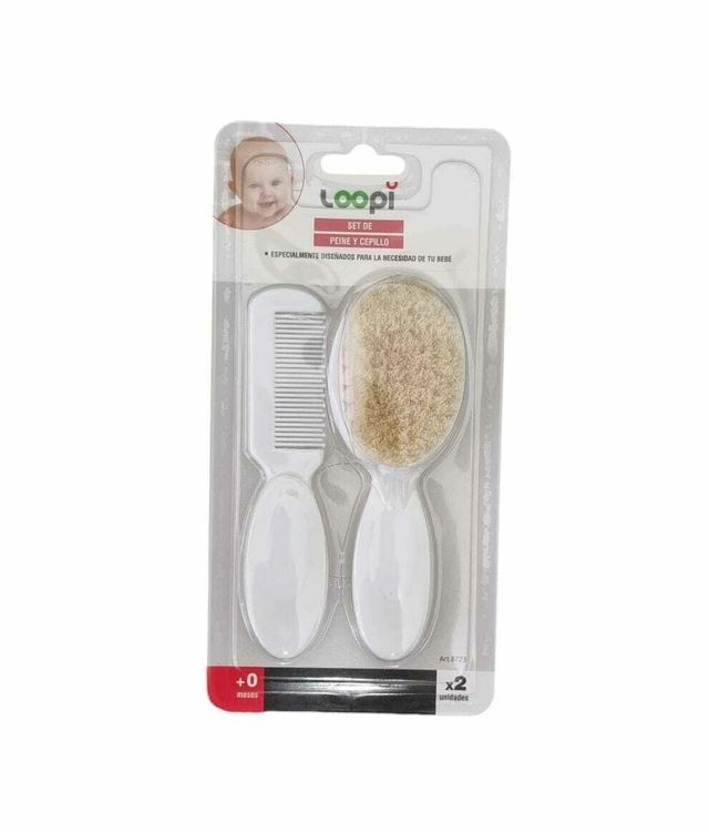 Set De Cepillo Y Peine - Cerdas Naturales