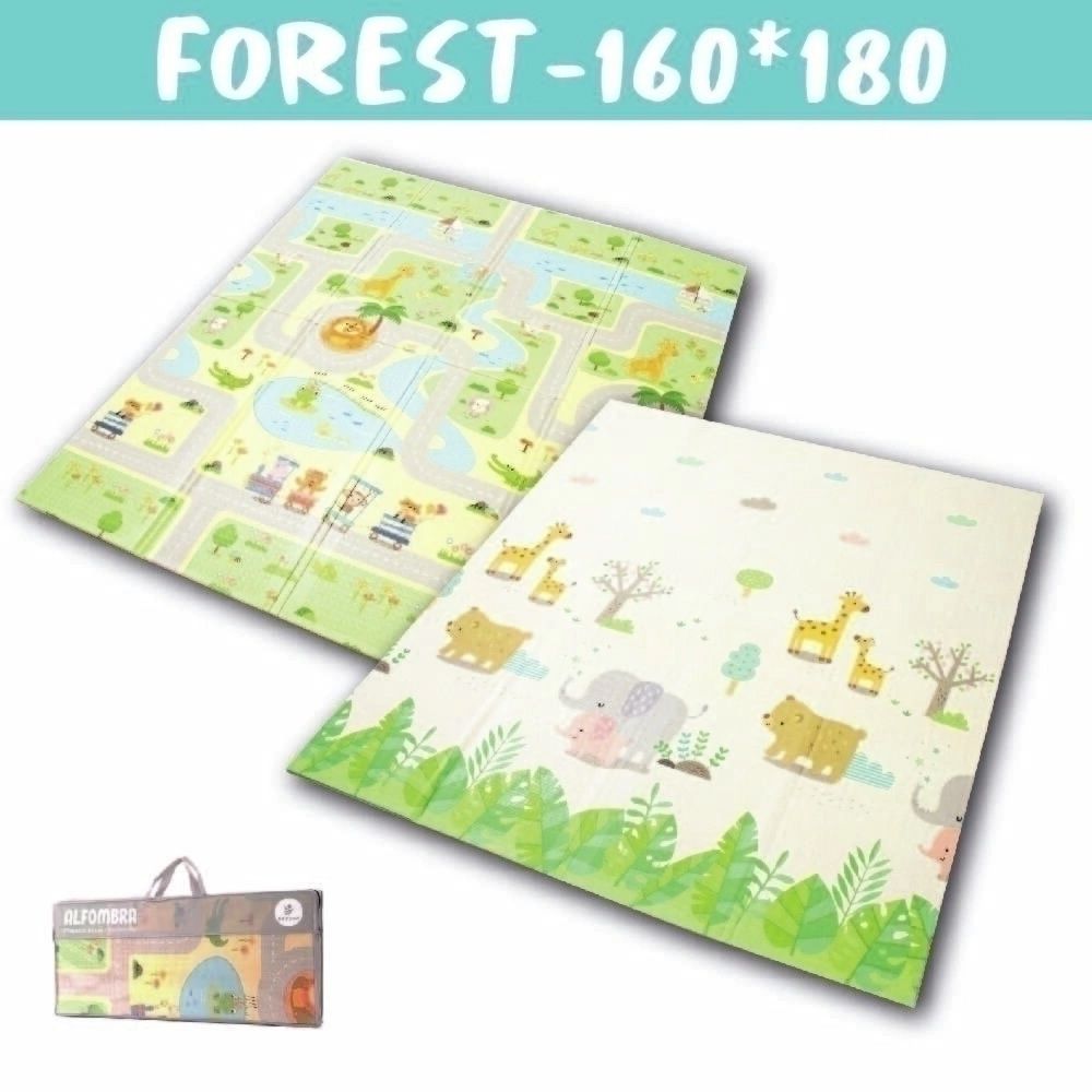 Alfombra Antigolpes Plegable Infantil Reversible 180Cm X 160Cm