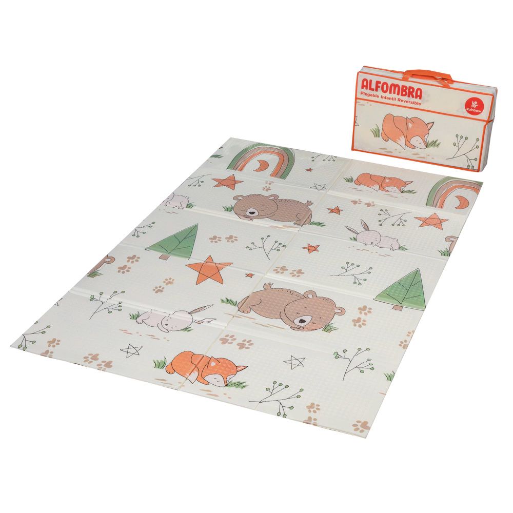 Alfombra Antigolpes Plegable Infantil Reversible 180 Cm X 120 Cm X 0.8 Cm