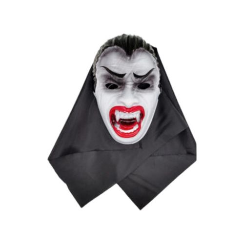 Mascara Careta Dracula Con Capucha De Tela