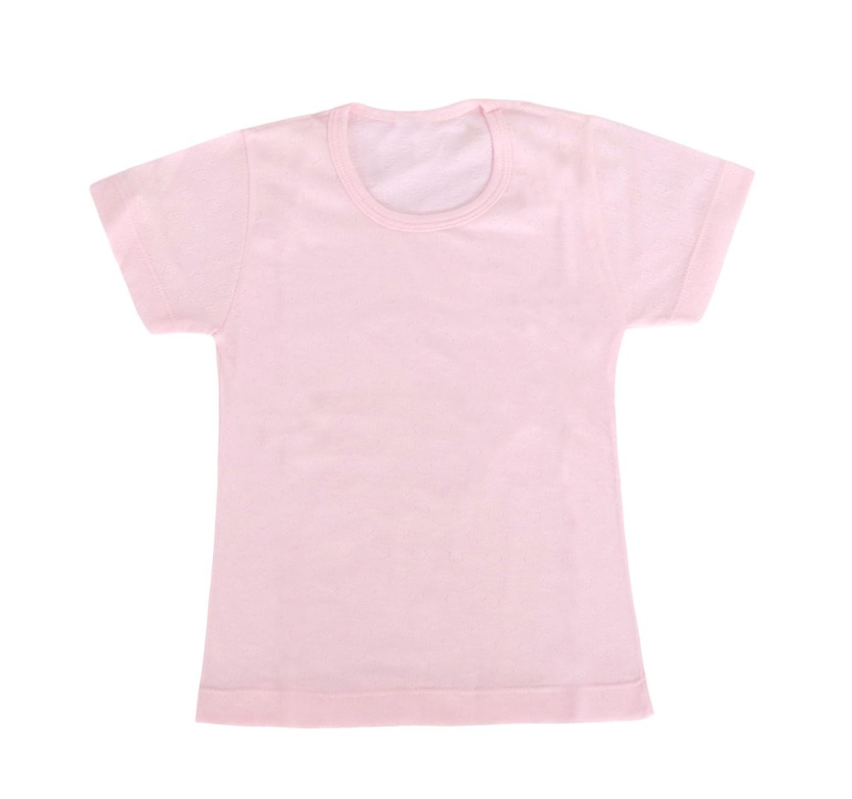 Remera calada lisa manga corta