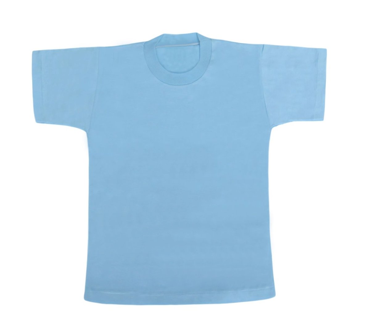 remera algodon lisa manga corta