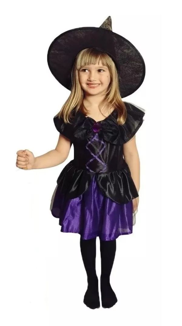 Disfraz De Halloween Brujita - No Incluye Sombrero - Bruja