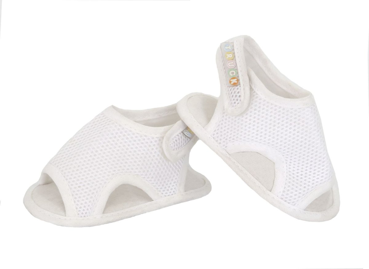 Sandalia Punta Abierta Velcro en Talon tela Corduta