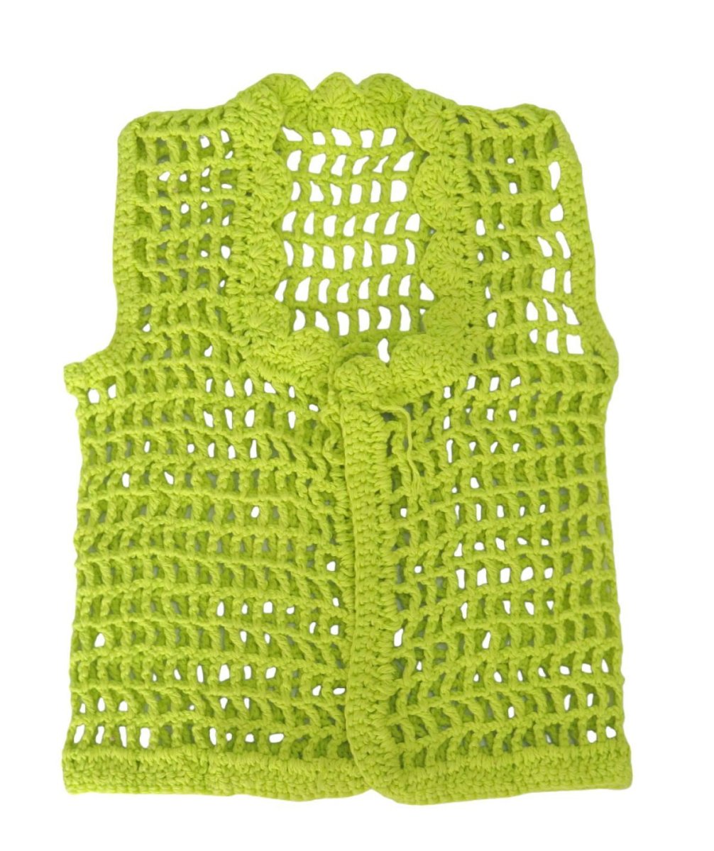 Chaleco de hilo calado crocht