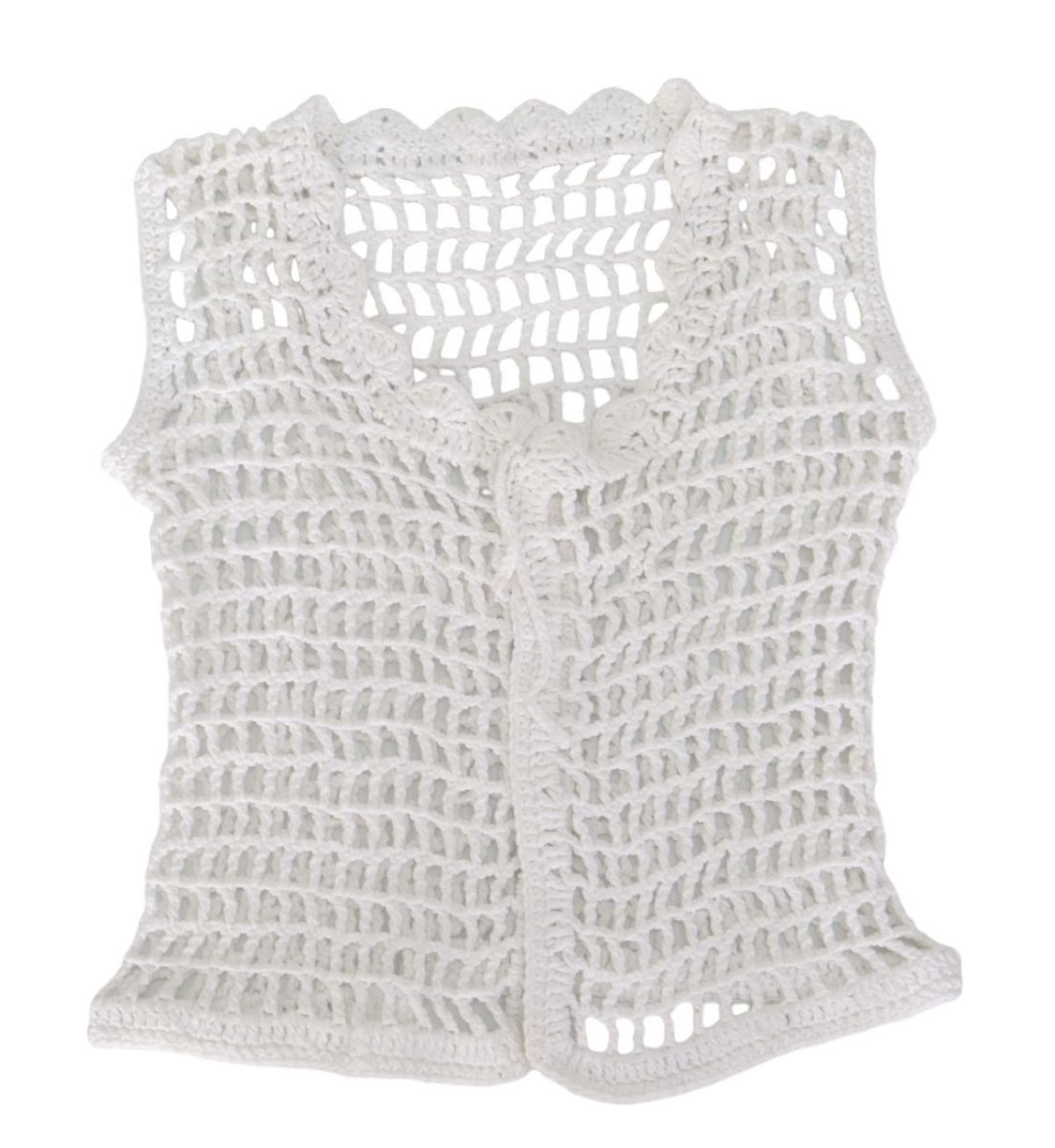 Chaleco de hilo calado crocht