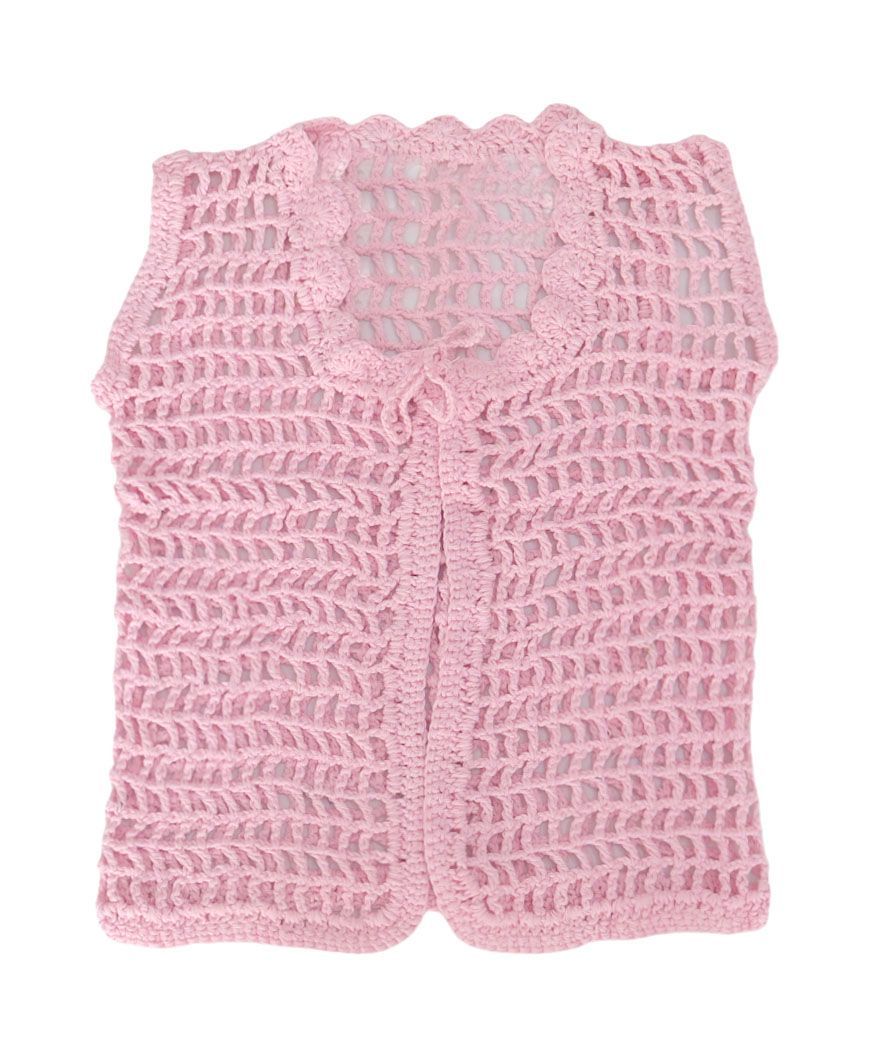 Chaleco de hilo calado crocht