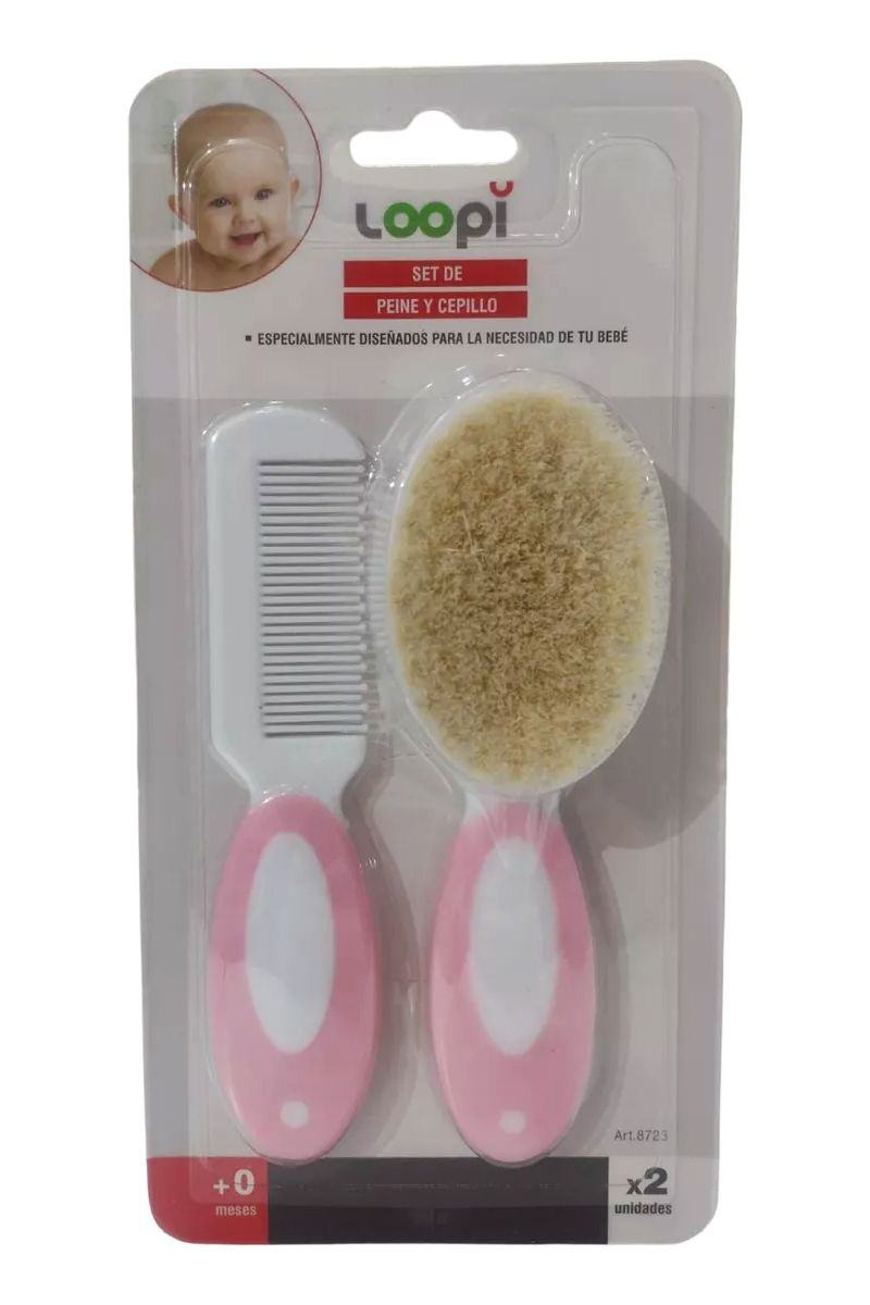 Set De Cepillo Y Peine - Cerdas Naturales
