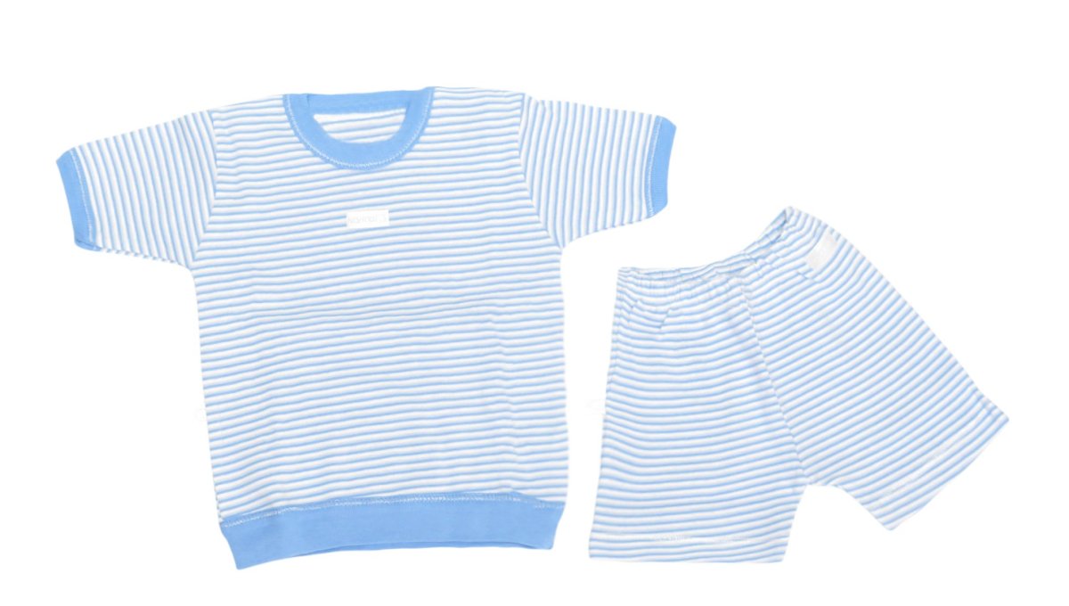 Pijama Remera manga corta y short rayado