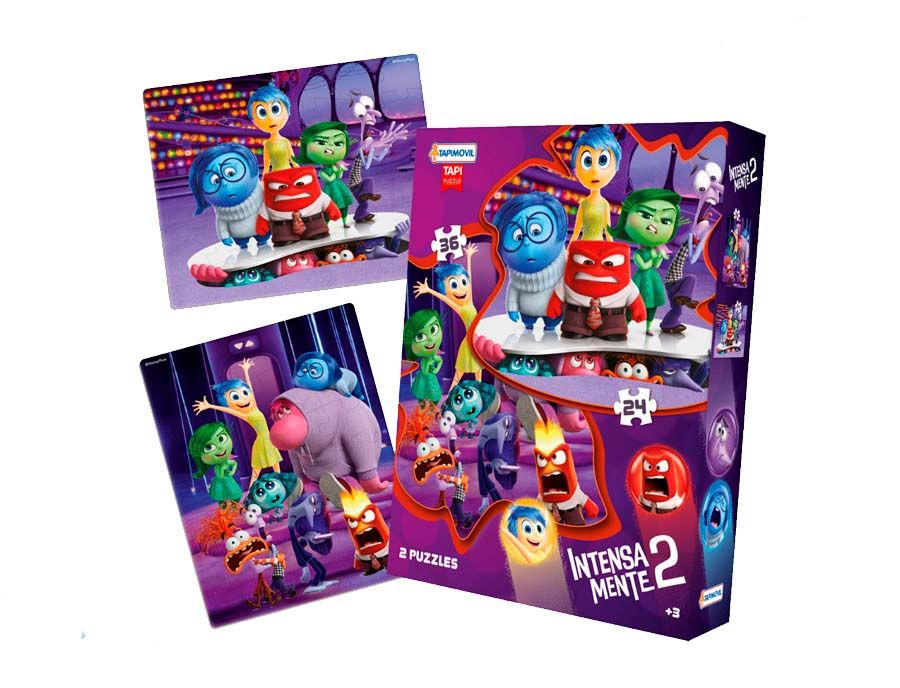Puzzle Rompecabezas Intensamente 2 -  2 En 1: 24 y 36 Piezas
