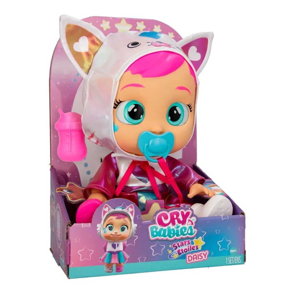 Muñeca Bebote Cry Babies Stars Con Luz Y Sonido - Bebe Llorones - Daisy