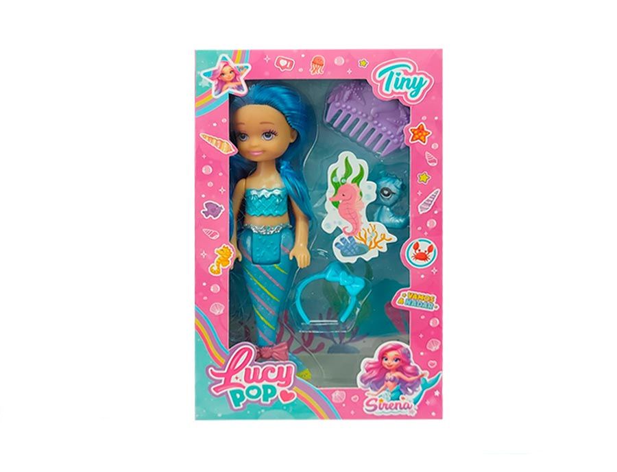 Muñeca Sireña Con Accesorios