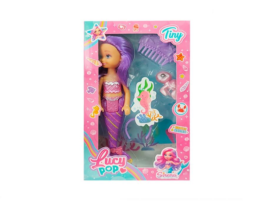 Muñeca Sireña Con Accesorios