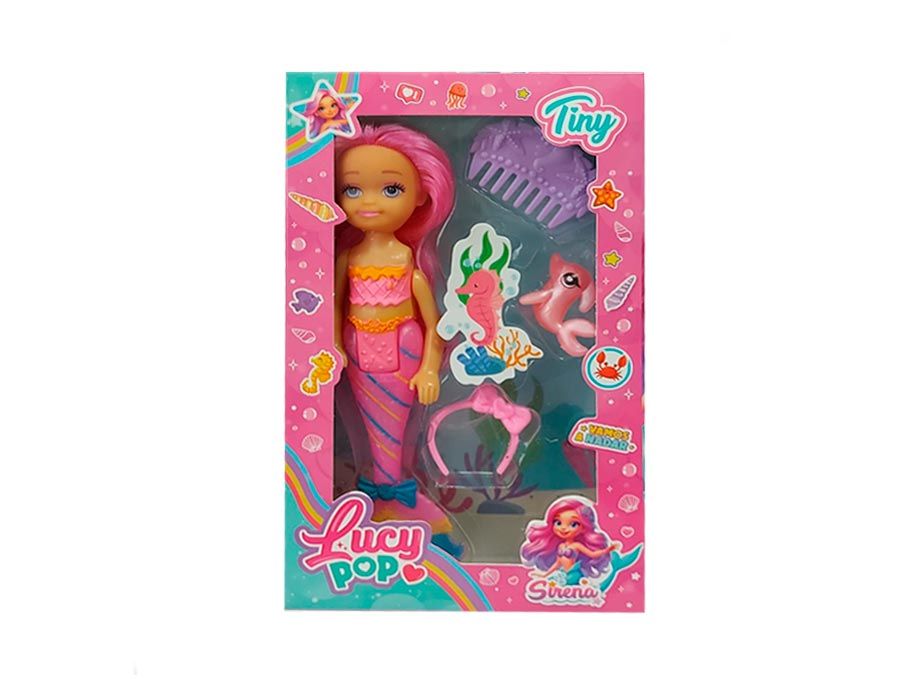 Muñeca Sireña Con Accesorios