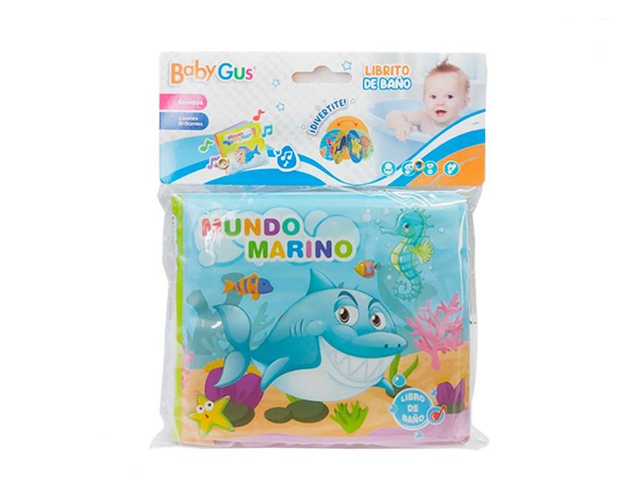 Libro para el Agua - Mundo Marino - Baño - Librito de Goma
