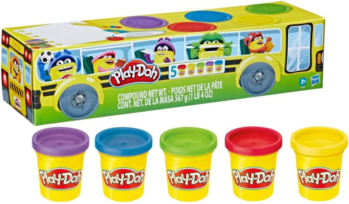 Pack 5 Masas Play-Doh De Vuelta A Clases