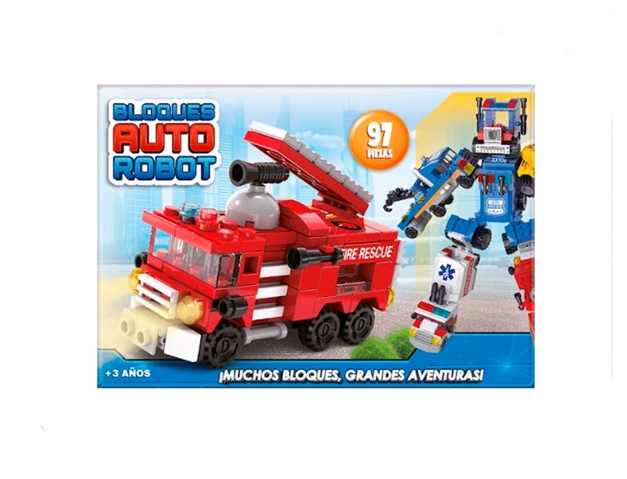 Bloques Auto Robot - 91 Piezas