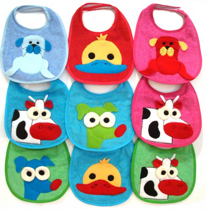 Babero Toalla Cara De Animal GRANDE