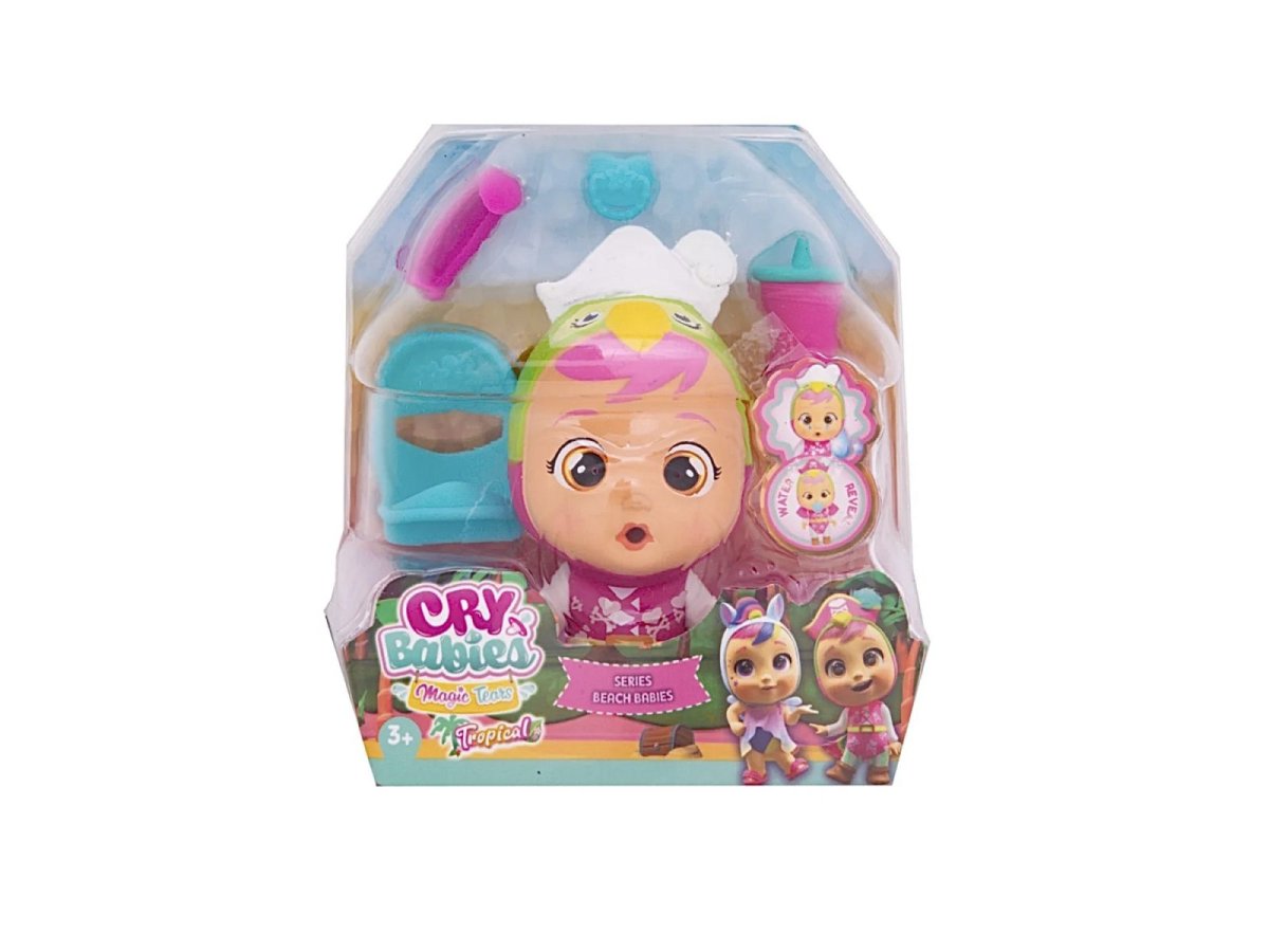 Muñeca Cry Babies Tropical - Lora - Beach Babies - Cambia Con El Agua