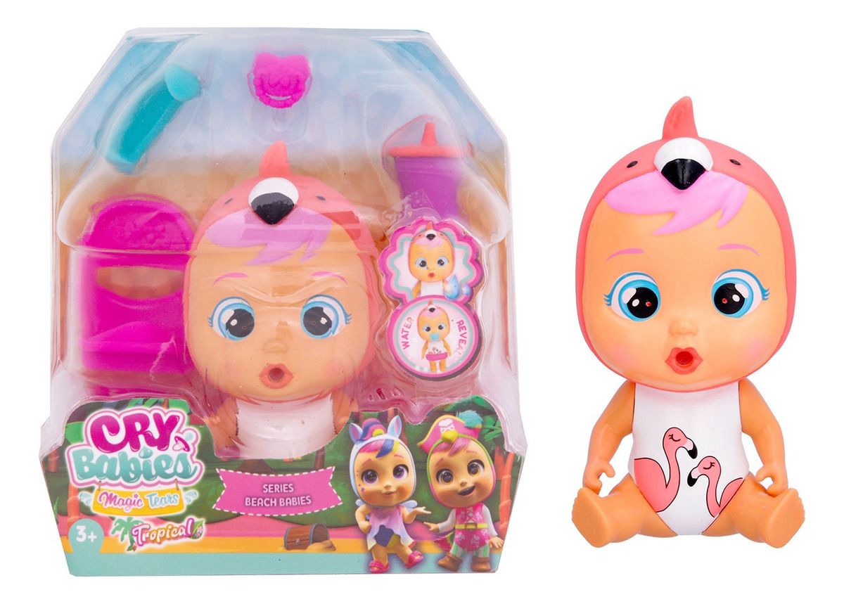 Muñeca Cry Babies Tropical - Fancy - Beach Babies - Cambia Con El Agua
