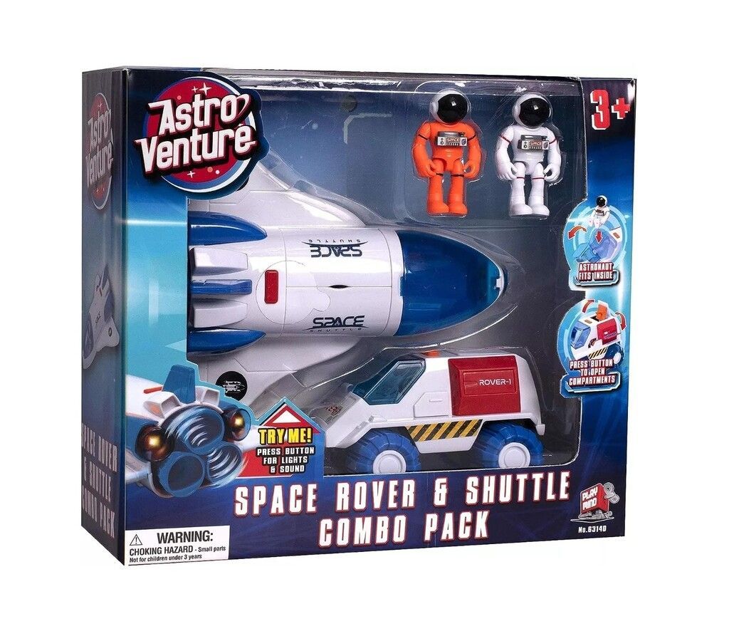 Combo Pack Transbordador Nave Espacial + Rover - Space Rover & Shuttle - Con Luz Y Sonido