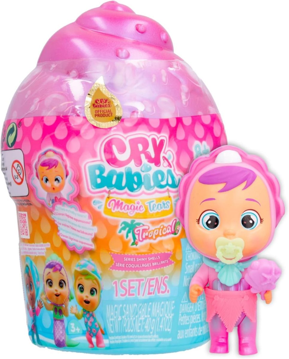 Muñeca Bebote Cry Babies Tropical  - Bebe Llorones - Serie Shiny Shells