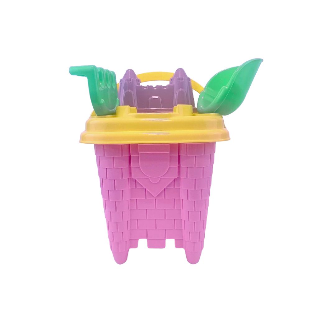 Juegos de Playa Lest Play - Balde Castillo + Palita + Rastrillo + Molde Castillo