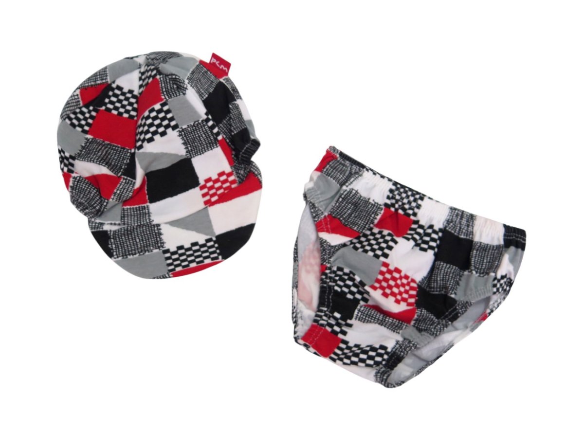 Malla Slip Sunga con Gorro Cap Bebe Algodon