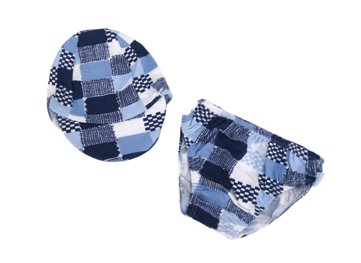 Malla Slip Sunga con Gorro Cap Bebe Algodon