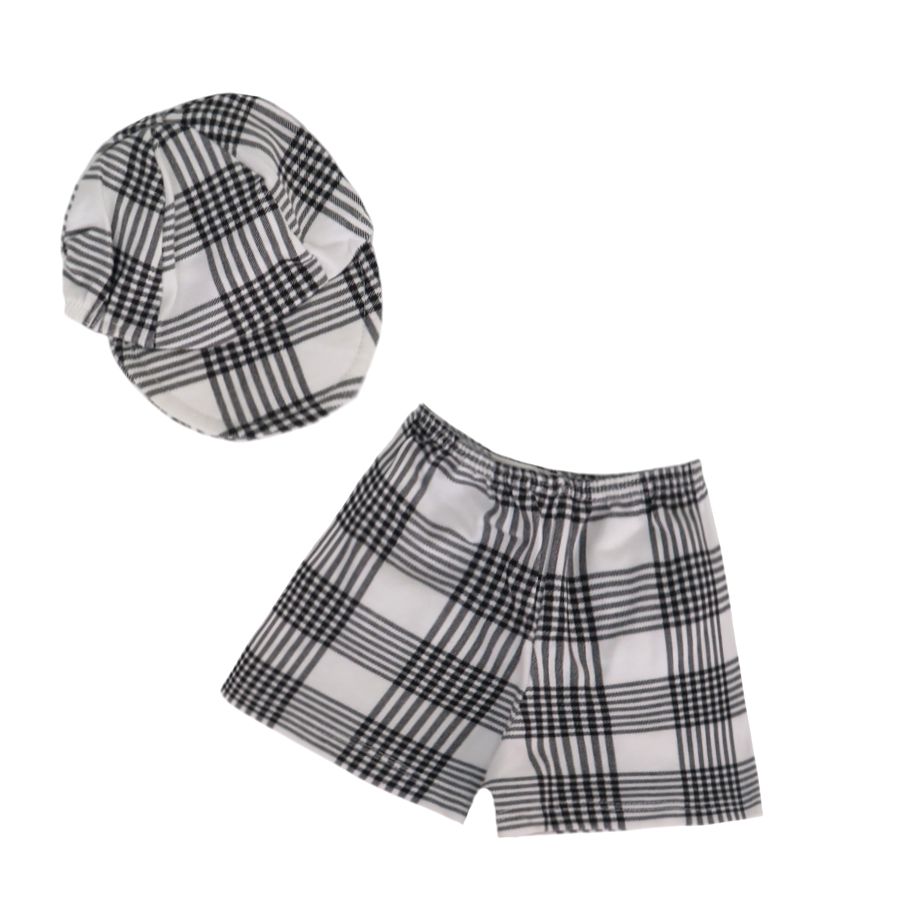 Malla Short con Gorro Cap Bebe Algodon