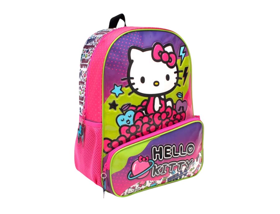 Mochila Espalda Hello Kitty - Con Bolsillo Frontal - 16 Pulgadas