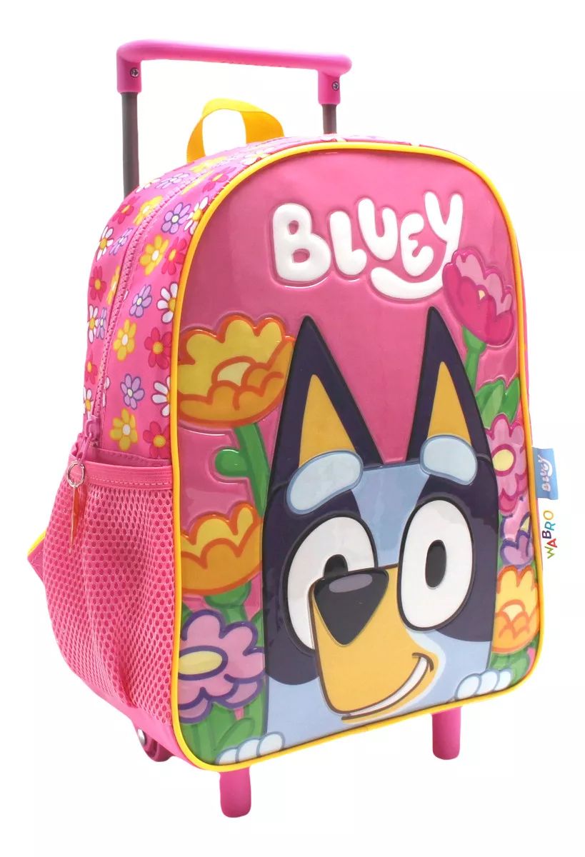 Mochila Con Carro Jardin Bluey - 12 Pulgadas