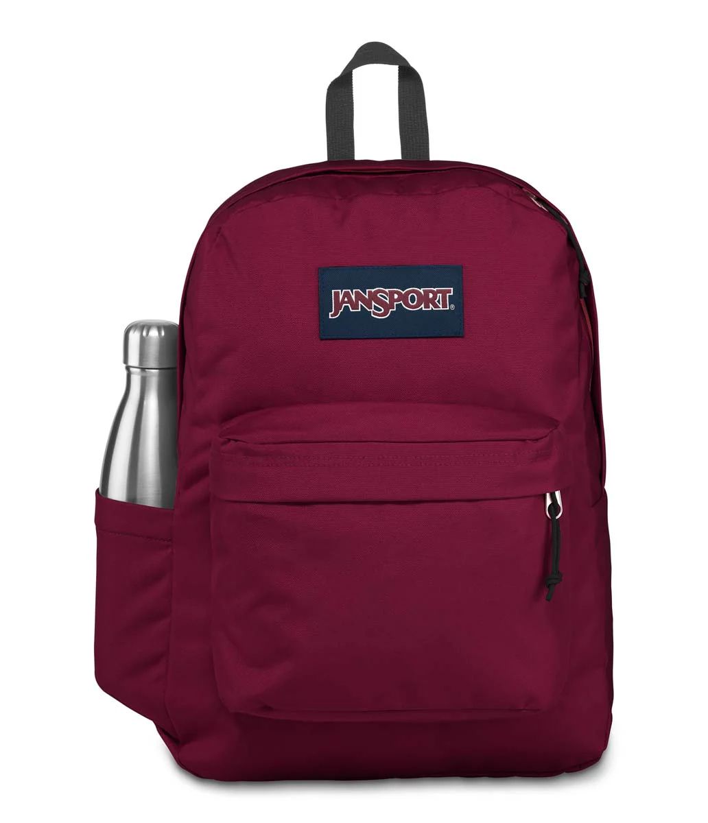 Mochila Espalda Superbreak - 1 Cierre Frontal Y 1 Bolsillo Frontal - Con Bolsillo Para La Botella - Russet Red