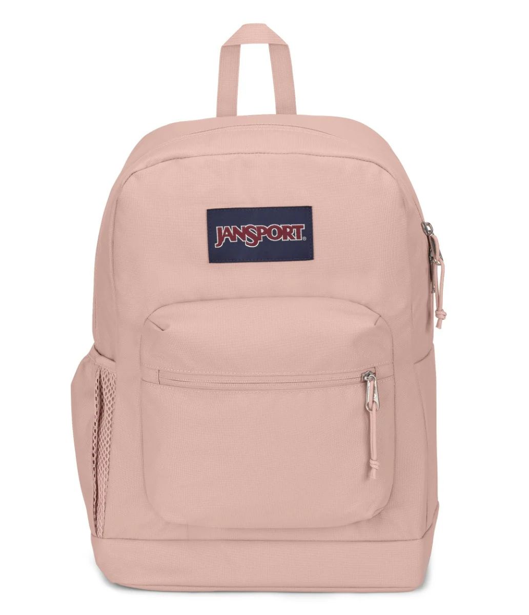 Mochila Espalda Cross Town Plus - 1 Cierre Frontal Y 1 Bolsillo Frontal - Con Bolsillo Para La Botella - Porta Notebook - Misty Rose