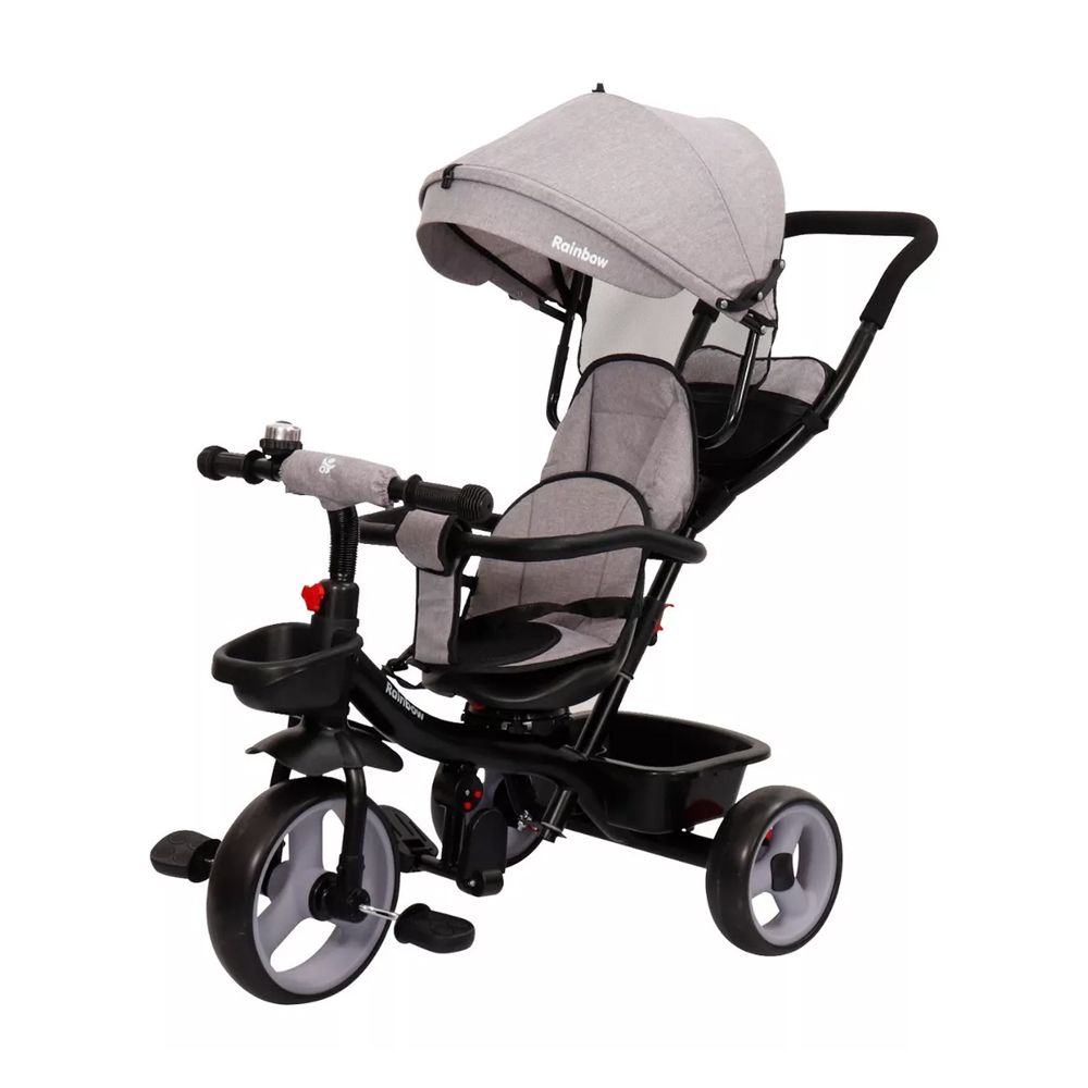 Triciclo Infantil Safir Plus Con Manija Direccional Y Capota
