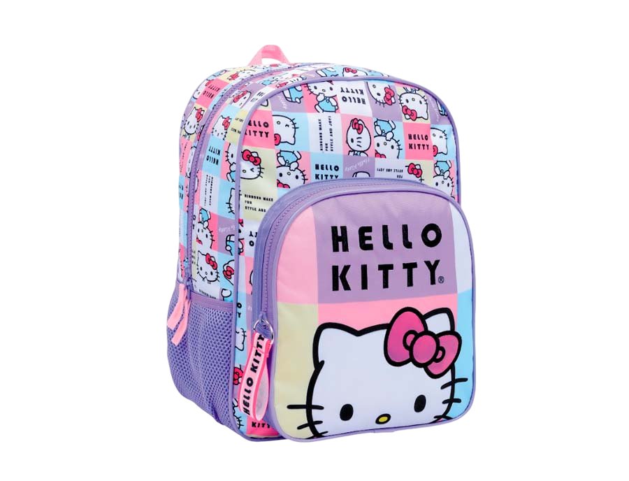 Mochila De Espalda Hello Kitty - Con Bolsillo Frontal - 14 Pulgadas