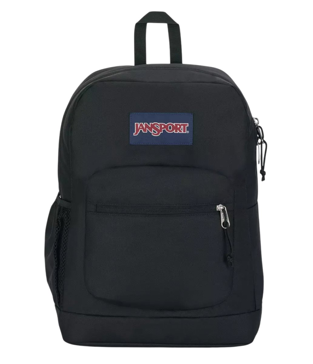Mochila Espalda Cross Town Plus - 1 Cierre Frontal Y 1 Bolsillo Frontal - Con Bolsillo Para La Botella - Porta Notebook - Black