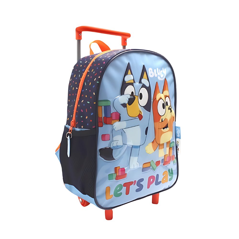 Mochila Con Carro Jardin Bluey - 12 Pulgadas