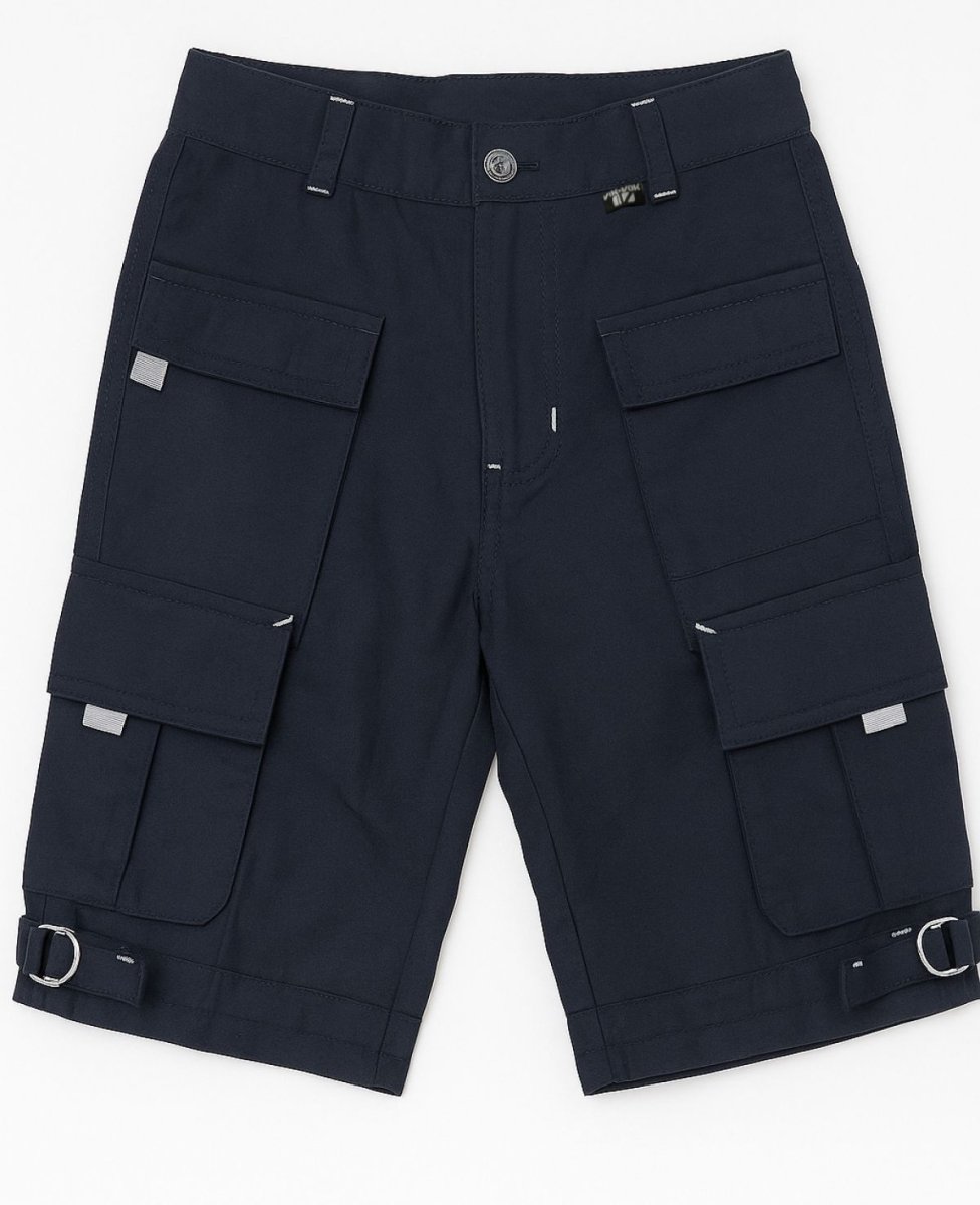 Bermunda Gabardina Con Cintura Elastizada Tipo Cargo