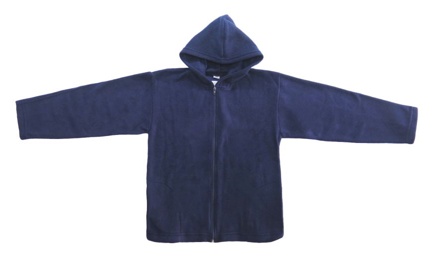 Campera Polar Colegial con Capucha y Cierre