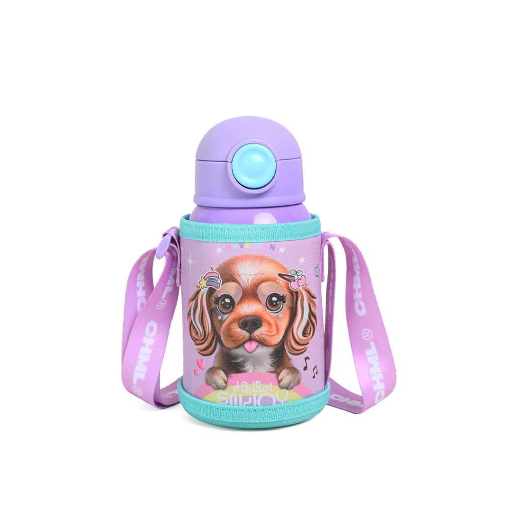 Botella Acero Inoxidable Con Estuche Perro Dog - 450 ML
