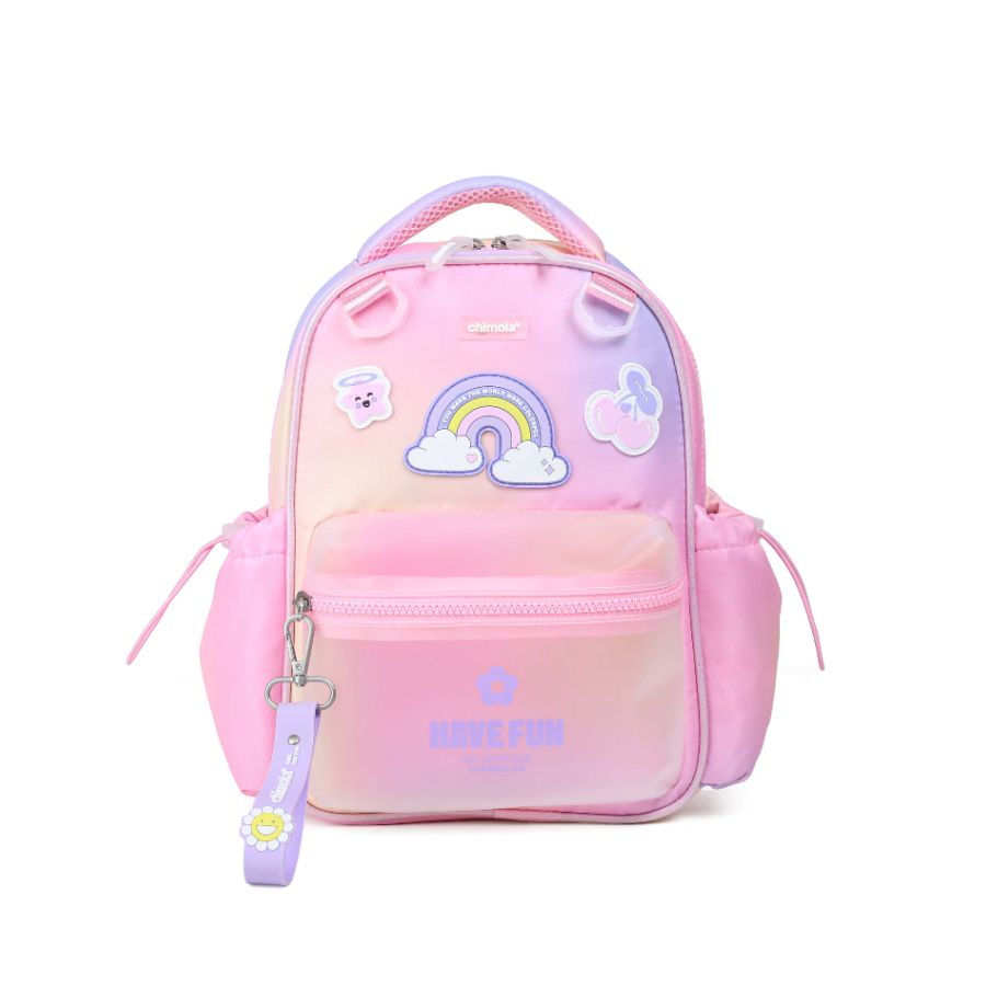 Mochila Espalda Jardin Kinder Girl Light Pink Degrade - 12 Pulgadas