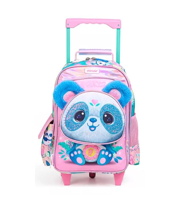 Mochila Con Carro Panda - Sobresalen Las Orejas - 14 Pulgadas