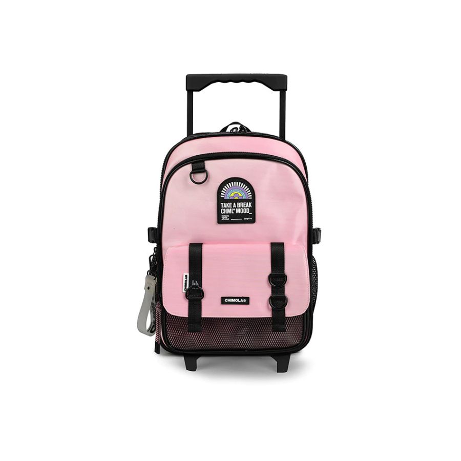 Mochila Con Carro Tornasol Light Pink - 17 Pulgadas