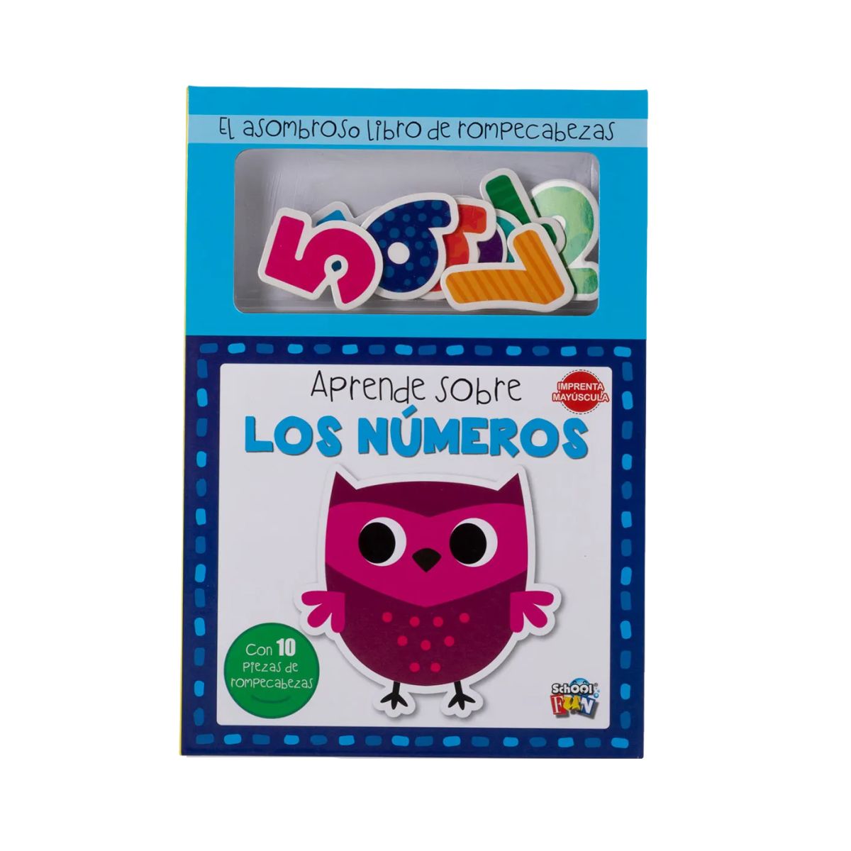 Libro Aprende Sobre Los Numeros - 10 Piezas De Rompecabezas - Tapa Dura